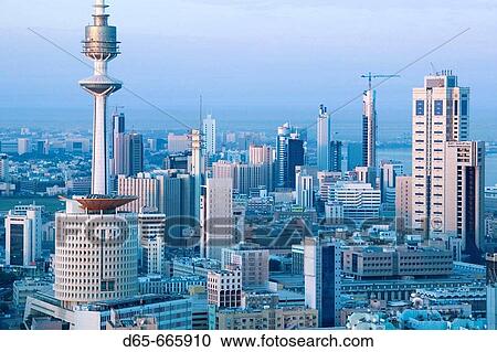 KUWAIT-Kuwait City: Aerial over Hilalli Street towards Liberation Tower / Sunrise View Large Photo Image Stock Image - KUWAIT-Kuwait City: Aerial over Hilalli Street towards Liberation Tower / Sunrise. Fotosearch