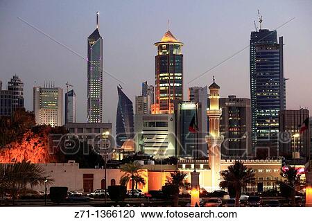 Kuwait, Kuwait City, skyline, skyscrapers, View Large Photo Image Stock Image - Kuwait, Kuwait City, skyline, skyscrapers,. Fotosearch