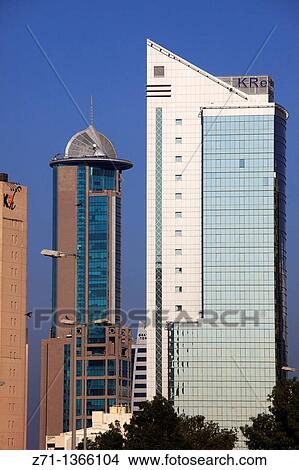 Kuwait, Kuwait City, skyscrapers. View Large Photo Image Picture - Kuwait, Kuwait City, skyscrapers.. Fotosearch