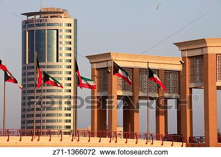 Kuwait, Kuwait City, Souk Sharq Bridge, Ahmad Tower, View Large Photo Image Stock Image - Kuwait, Kuwait City, Souk Sharq Bridge, Ahmad Tower,. Fotosearch