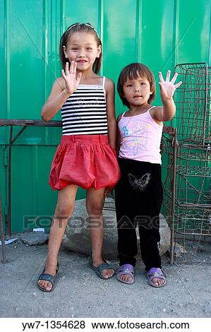 Kyrgyz girls from Karakol View Large Photo Image Stock Photo - Kyrgyz girls from Karakol. Fotosearch