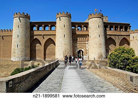 La aljaferia Zaragoza, Arag? n, Autonomous Community of Aragon, Ebro Valley, Spain, Europe View Large Photo Image Stock Image - La aljaferia Zaragoza, Arag? n, Autonomous Community of Aragon, Ebro Valley, Spain, Europe. Fotosearch