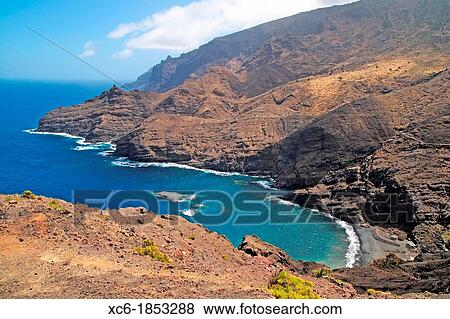 La Caleta beach in La Gomera island View Large Photo Image Stock Photo - La Caleta beach in La Gomera island. Fotosearch