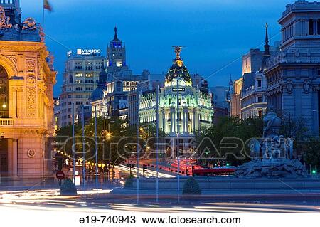 La Cibeles Square. Madrid. Spain View Large Photo Image Stock Image - La Cibeles Square. Madrid. Spain. Fotosearch