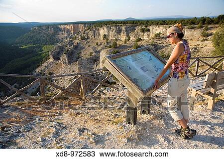 Stock Image - La Galiana viewpoint Caon del Rio Lobos Natural Park Soria province, Castilla y Leon, Spain, Europe. Fotosearch