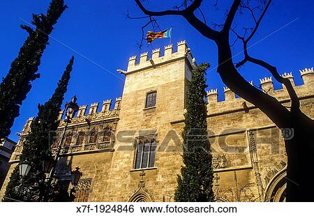 La Lonja, Silk Exchange, Valencia, Spain View Large Photo Image Stock Photograph - La Lonja, Silk Exchange, Valencia, Spain. Fotosearch