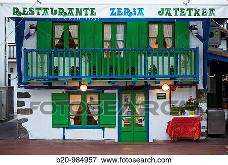 La Marina former fishermen's quarter, Hondarribia, Guipuzcoa, Basque Country, Spain View Large Photo Image Stock Photo - La Marina former fishermen's quarter, Hondarribia, Guipuzcoa, Basque Country, Spain. Fotosearch