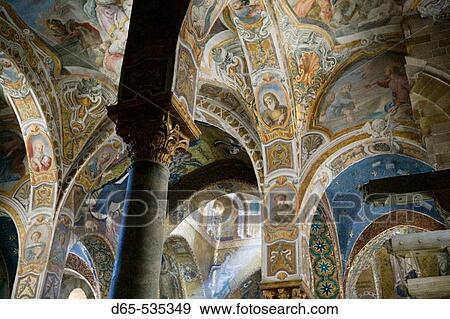 La Martorana Church- Interior Mosaics, Palermo. Sicily, Italy View Large Photo Image Stock Photo - La Martorana Church- Interior Mosaics, Palermo. Sicily, Italy. Fotosearch