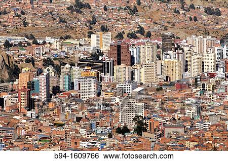 La Paz city from El Alto, Bolivia View Large Photo Image Stock Photograph - La Paz city from El Alto, Bolivia. Fotosearch