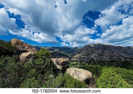 Picture - La Pedriza, Regional Park of the High River basin of Manzanares, Guadarrama mountain range, Madrid, Spain, Europe.. Fotosearch