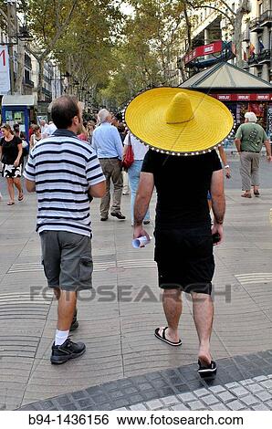 La Rambla. Barcelona. Catalonia. Spain. View Large Photo Image Stock Photograph - La Rambla. Barcelona. Catalonia. Spain.. Fotosearch