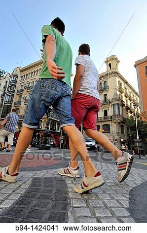 La Rambla, Pla de la Boqueria (aka Pla de l??s) with mosaic by Joan Mir?, Barcelona, Catalonia, Spain. View Large Photo Image Stock Image - La Rambla, Pla de la Boqueria (aka Pla de l??s) with mosaic by Joan Mir?, Barcelona, Catalonia, Spain.. Fotosearch