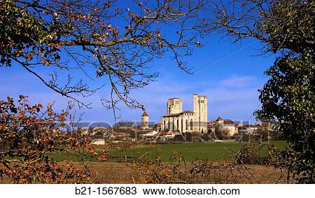 La Romieu, Way of St James -Vezelay route-, Gers, Midi-Pyrenees, France View Large Photo Image Stock Image - La Romieu, Way of St James -Vezelay route-, Gers, Midi-Pyrenees, France. Fotosearch