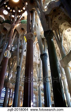 La Sagrada Familia, the cathedral designed by Gaudi. View Large Photo Image Picture - La Sagrada Familia, the cathedral designed by Gaudi.. Fotosearch