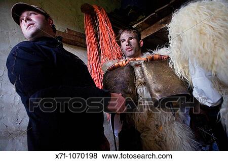 `La Vijanera? carnival, preparing the carnival, Silio, Molledo Cantabria, Spain View Large Photo Image Stock Photo - `La Vijanera? carnival, preparing the carnival, Silio, Molledo Cantabria, Spain. Fotosearch