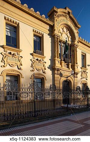 Stock Image - Laboratorio Municipal building 1912, design by the architect Antonio Arevalo Martinez, Seville, Spain. Fotosearch