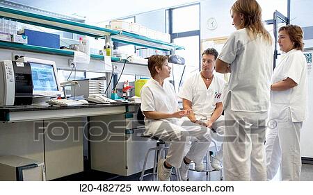 Stock Photography - Laboratory, blood bank. Hospital Universitario Gran Canaria Doctor Negrin, Las Palmas de Gran Canaria. Canary Islands, Spain. Fotosearch