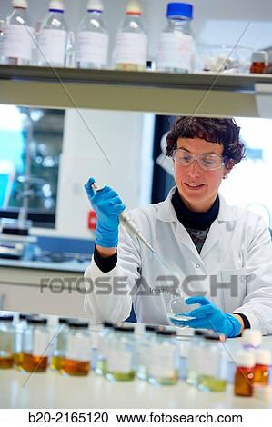 Stock Image - Laboratory. Energy and Environment Division. Tecnalia Research and Innovation. Miano. Alava. Basque Country. Spain.. Fotosearch