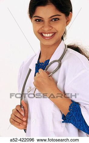 Lady Nurse from India. View Large Photo Image Stock Photograph - Lady Nurse from India.. Fotosearch