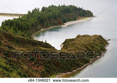 Lagoa do Fogo / Sao Miguel Island / Azores / Portugal View Large Photo Image Stock Image - Lagoa do Fogo / Sao Miguel Island / Azores / Portugal. Fotosearch