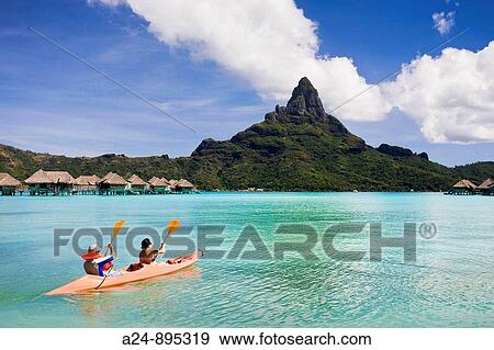 Lagoon and mount Pahia, Bora Bora island, Society Islands, French Polynesia (May 2009) View Large Photo Image Stock Photo - Lagoon and mount Pahia, Bora Bora island, Society Islands, French Polynesia (May 2009). Fotosearch