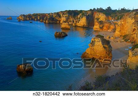 Stock Image - Lagos, Dona Ana Beach, Praia da Dona Ana, Algarve, Portugal, Europe.. Fotosearch
