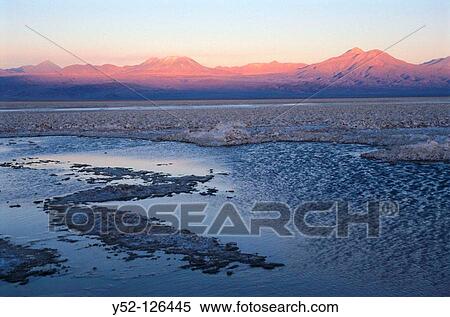 Stock Photography - Laguna Chaxa, Salar de Atacama, Atacama Desert, Chile. Fotosearch