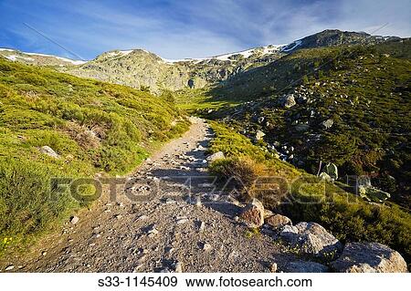 Laguna Grande road in the Natural Park of Pealara Madrid Spain View Large Photo Image Stock Photo - Laguna Grande road in the Natural Park of Pealara Madrid Spain. Fotosearch