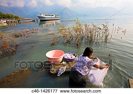 Lake Atitlan, Santiago Atitlan, Guatemala View Large Photo Image Stock Photo - Lake Atitlan, Santiago Atitlan, Guatemala. Fotosearch