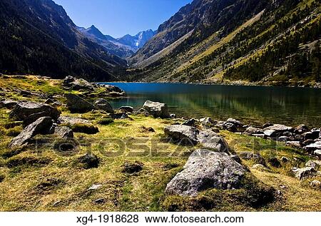 Lake Gaube - Vignemale - Gaube Valley - Cauterets - Aquitaine - Hautes Pyrenees - France - Europe View Large Photo Image Stock Photo - Lake Gaube - Vignemale - Gaube Valley - Cauterets - Aquitaine - Hautes Pyrenees - France - Europe. Fotosearch