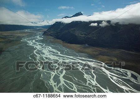 Picture - Lake Pukaki Mount Cook NPNew Zealand. Fotosearch