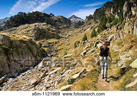 Lakes Route Colomers glaciar cirque Aran Valley Pyrenees mountain range Lerida province Catalonia, Spain, Europe View Large Photo Image Stock Photo - Lakes Route Colomers glaciar cirque Aran Valley Pyrenees mountain range Lerida province Catalonia, Spain, Europe. Fotosearch