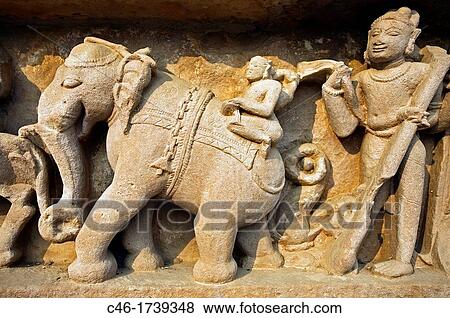 Stock Photo - Lakshmana Temple dedicated to Vishnu is built by chandella ruler Vasovarman Between 930-950 AD, Khajuraho, Madhya Pradesh, India, Asia.. Fotosearch