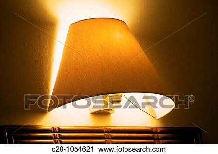 Stock Image - Lamp and lampshade. Fotosearch