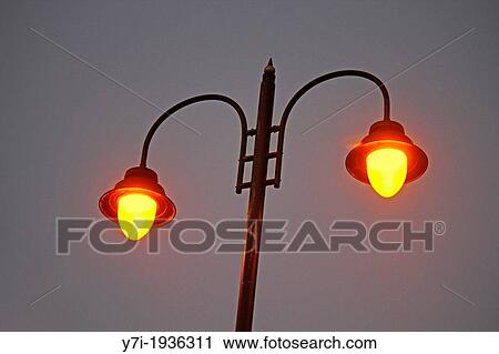 Stock Image - Lamp Post, Goa, India. Fotosearch
