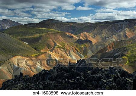 Landmannalaugar, Fjallabak Nature Reserve, Iceland View Large Photo Image Stock Photo - Landmannalaugar, Fjallabak Nature Reserve, Iceland. Fotosearch