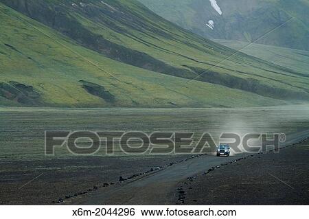 Stock Photograph - Landmannalaugar region. Highlands. Iceland, Europe.. Fotosearch
