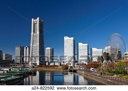 Landmark building, Yokohama City, Japan (November 2008) View Large Photo Image Stock Image - Landmark building, Yokohama City, Japan (November 2008). Fotosearch