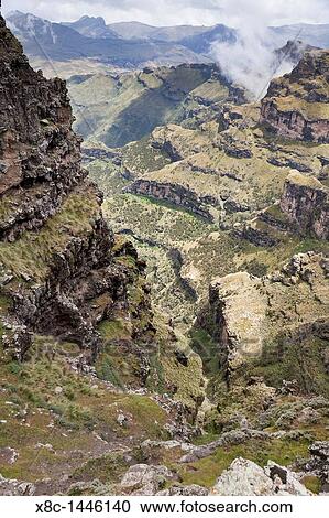 Landscape in the Simien Mountains National Park The cliffs of the escarpment, which form the habitat of the endangered ethiopian or Walia ibex capra walie View Large Photo Image Stock Image - Landscape in the Simien Mountains National Park The cliffs of the escarpment, which form the habitat of the endangered ethiopian or Walia ibex capra walie. Fotosearch