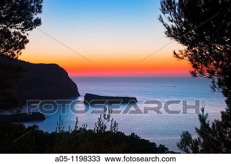 Landscape next to Port Sant Miquel. Ibiza. Balearic Islands. Spain. View Large Photo Image Stock Image - Landscape next to Port Sant Miquel. Ibiza. Balearic Islands. Spain.. Fotosearch