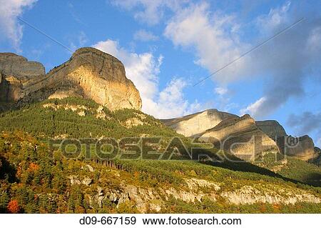 Landscape. Ordesa National Park. Huesca province. Aragon, Spain View Large Photo Image Stock Photo - Landscape. Ordesa National Park. Huesca province. Aragon, Spain. Fotosearch