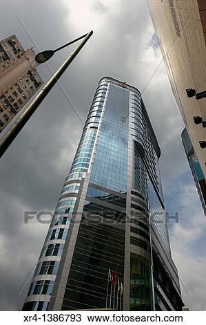 Stock Image - Langham Place Office Tower, Mongkok, Hong Kong, China. Fotosearch