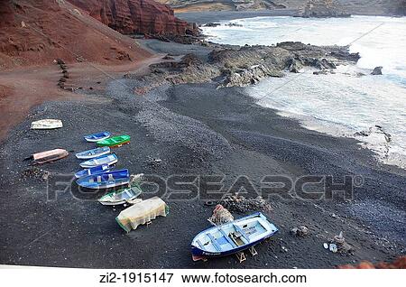 Stock Photo - Lanzarote, Canary Islands, Spain. Fotosearch