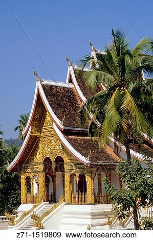 Laos Luang Prabang Haw Pha Bang. View Large Photo Image Stock Photo - Laos Luang Prabang Haw Pha Bang.. Fotosearch