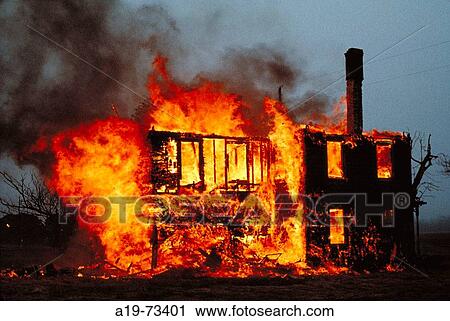 Large blazing rural farm home being completely destroyed by fire View Large Photo Image Stock Image - Large blazing rural farm home being completely destroyed by fire. Fotosearch