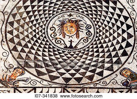 Large Roman mosaic showing Medusa. Carmona. Andalucia. Spain View Large Photo Image Stock Photo - Large Roman mosaic showing Medusa. Carmona. Andalucia. Spain. Fotosearch