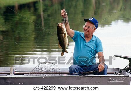 Stock Photo - Largemouth Bass. Starlight, Pennsylvania, USA. Fotosearch