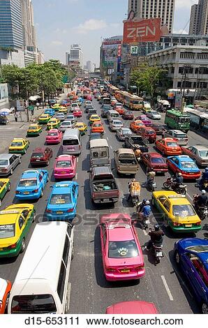 Late Morning Traffic on Th Rachadamri, Bangkok. Thailand View Large Photo Image Stock Image - Late Morning Traffic on Th Rachadamri, Bangkok. Thailand. Fotosearch