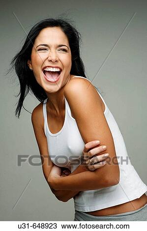 Stock Image - Latin girl smiling. Fotosearch