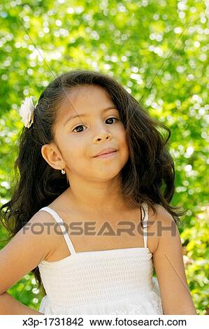 Latin little girl portrait View Large Photo Image Stock Image - Latin little girl portrait. Fotosearch